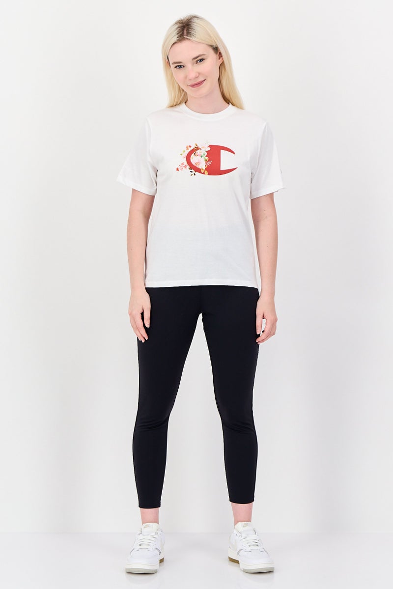 Champion Women Sportswear Fit Short Sleeve Outdoor T-Shirt, White - Image 4